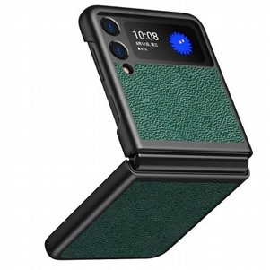 נרתיק עור מדגם FLIP CASE מבית LaTera לטלפון סלולארי מדגם: Samsung Galaxy Z Flip 3 (צבע ירוק) נרתיק עור מדגם FLIP CASE מבית LaTera לטלפון סלולארי מדגם: Samsung Galaxy Z Flip 3 (צבע ירוק)