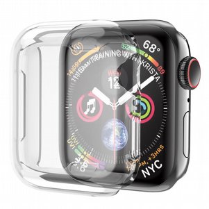 נרתיק סיליקון מבית LaTera לשעון יד חכם מדגם: Apple Watch 41mm (כולל הגנה מלאה על המסך) - צבע שקוף נרתיק סיליקון מבית LaTera לשעון יד חכם מדגם: Apple Watch 41mm (כולל הגנה מלאה על המסך) - צבע שקוף