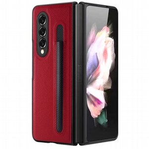 נרתיק עור מדגם FLIP CASE מבית BLACK לטלפון סלולארי מדגם: Samsung Galaxy Z Fold 3 (כולל מקום לעט) - צבע אדום נרתיק עור מדגם FLIP CASE מבית BLACK לטלפון סלולארי מדגם: Samsung Galaxy Z Fold 3 (כולל מקום לעט) - צבע אדום