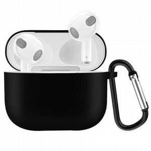 נרתיק סיליקון מדגם Hook Silicone Case מבית LaTera לאוזניות AirPods 3 (צבע שחור) נרתיק סיליקון מדגם Hook Silicone Case מבית LaTera לאוזניות AirPods 3 (צבע שחור)