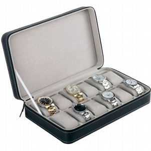 קופסא לאחסון לשעונים מדגם Watch Box מבית LaTera (כמות 10 שעונים) קופסא לאחסון לשעונים מדגם Watch Box מבית LaTera (כמות 10 שעונים)