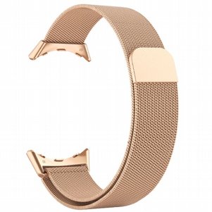רצועת מתכת מדגם Milanese Loop Magnetic Steel Band מבית LaTera לשעון חכם מדגם: Google Pixel Watch (צבע Gold) רצועת מתכת מדגם Milanese Loop Magnetic Steel Band מבית LaTera לשעון חכם מדגם: Google Pixel Watch (צבע Gold)