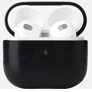 נרתיק עור מדגם Snap Fastener Leather Case מבית LaTera לאוזניות AirPods 3 (צבע שחור) נרתיק עור מדגם Snap Fastener Leather Case מבית LaTera לאוזניות AirPods 3 (צבע שחור)