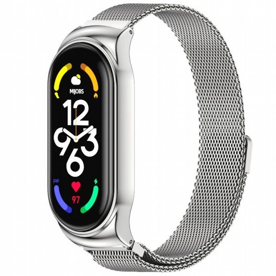 ����� ���� ���� Milano Magnetic Steel Band ���� LaTera ����� ��� ����: Xiaomi Mi Band 7 (��� Rose Gold)