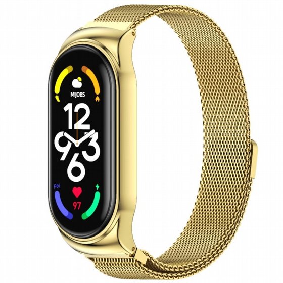 ����� ���� ���� Milano Magnetic Steel Band ���� LaTera ����� ��� ����: Xiaomi Mi Band 5 / 6 (��� Silver)