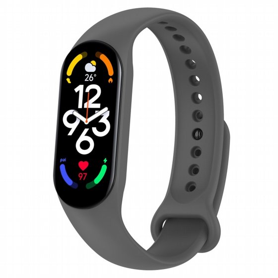 ����� ������� ���� Solid Color Silicone Band ���� LaTera ����� ��� ����: Xiaomi Mi Band 5 / 6 (��� Gray)