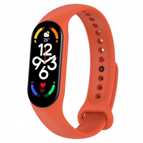 ����� ������� ���� Solid Color Silicone Band ���� LaTera ����� ��� ����: Xiaomi Mi Band 7 (��� Yellow)