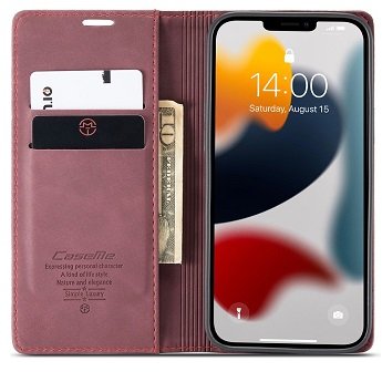����� ��� ���� Leather Case ���� CASEME ������ ������ ����: iPhone 13 Pro Max (��� ����)