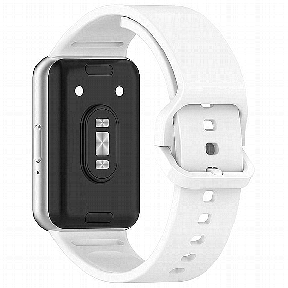 ����� ������� ���� Solid Color Silicone Band ���� iBands ����� ��� ����: Samsung Galaxy Fit 3 (��� White)