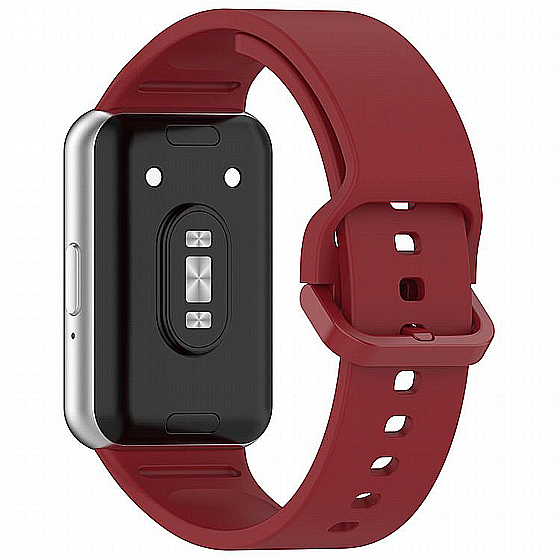 ����� ������� ���� Solid Color Silicone Band ���� iBands ����� ��� ����: Samsung Galaxy Fit 3 (��� Red)