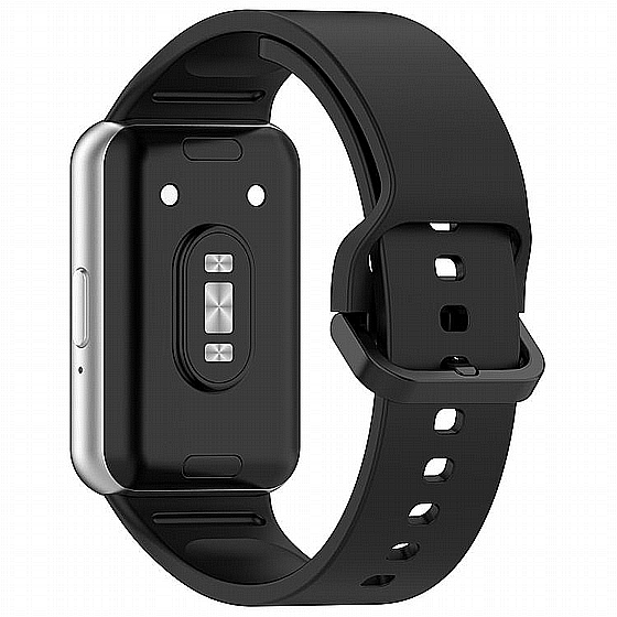 ����� ������� ���� Solid Color Silicone Band ���� iBands ����� ��� ����: Samsung Galaxy Fit 3 (��� Black)