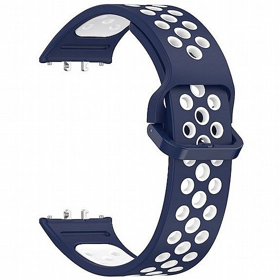 ����� ������� ���� Sports Solid Color Silicone Band ���� iBands ����� ��� ����: Samsung Galaxy Fit 3 (��� Blue/White)