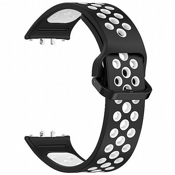 ����� ������� ���� Sports Solid Color Silicone Band ���� iBands ����� ��� ����: Samsung Galaxy Fit 3 (��� Black/White)