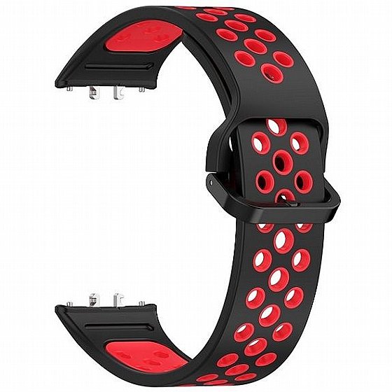 ����� ������� ���� Sports Solid Color Silicone Band ���� iBands ����� ��� ����: Samsung Galaxy Fit 3 (��� Black/Red)