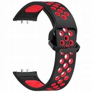 רצועת סיליקון מדגם Sports Solid Color Silicone Band מבית iBands לשעון חכם מדגם: Samsung Galaxy Fit 3 (צבע Black/Red) רצועת סיליקון מדגם Sports Solid Color Silicone Band מבית iBands לשעון חכם מדגם: Samsung Galaxy Fit 3 (צבע Black/Red)