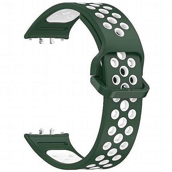 ����� ������� ���� Sports Solid Color Silicone Band ���� iBands ����� ��� ����: Samsung Galaxy Fit 3 (��� Green/White)