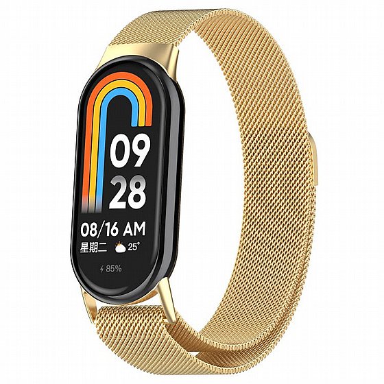 ����� ���� ���� lano Magnetic Steel Band ���� LaTera ����� ��� ����: Xiaomi Smart Band 9 (��� Silver)