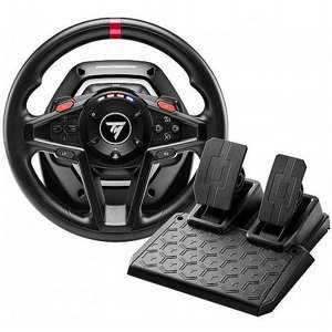 הגה מירוצים עם דוושות מדגם T128P Force Feedback מבית Thrustmaster לקונסולות משחק Sony PlayStation הגה מירוצים עם דוושות מדגם T128P Force Feedback מבית Thrustmaster לקונסולות משחק Sony PlayStation