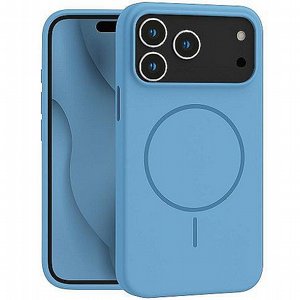 נרתיק סיליקון מדגם Silicone Case MagSafe מבית Blaze לטלפון סלולרי מדגם: iPhone 17 Pro Max (צבע תכלת) נרתיק סיליקון מדגם Silicone Case MagSafe מבית Blaze לטלפון סלולרי מדגם: iPhone 17 Pro Max (צבע תכלת)