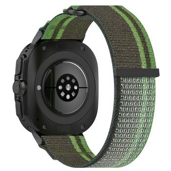 ����� �� / ������ ���� Fastener Loop Nylon Band ���� iBands (��� Dark Green)  ����� ��� ����  Samsung Galaxy Watch Ultra / Watch Ultra 2025
