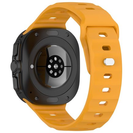 ����� ������� ����  Solid Color Reverse Buckle Silicone Band ���� LaTera (��� Yellow)  ����� ��� ����  Samsung Galaxy Watch Ultra / Watch Ultra 2025