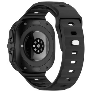 רצועת סיליקון מדגם Solid Color Reverse Buckle Silicone Band מבית LaTera (צבע Black) לשעון חכם מדגם Samsung Galaxy Watch Ultra / Watch Ultra 2025 רצועת סיליקון מדגם Solid Color Reverse Buckle Silicone Band מבית LaTera (צבע Black) לשעון חכם מדגם Samsung Galaxy Watch Ultra / Watch Ultra 2025