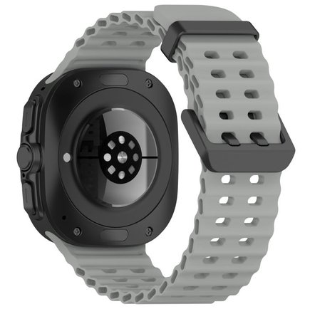 ����� ������� ����  Ocean Hole Dual Buckle Silicone Band ���� LaTera (��� Gray)  ����� ��� ����  Samsung Galaxy Watch Ultra / Watch Ultra 2025