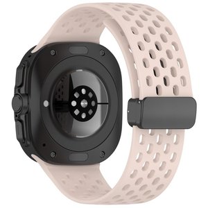 רצועת סיליקון מדגם Hole Magnetic Folding Buckle Silicone Band מבית LaTera (צבע Pink) לשעון חכם מדגם Samsung Galaxy Watch Ultra / Watch Ultra 2025 רצועת סיליקון מדגם Hole Magnetic Folding Buckle Silicone Band מבית LaTera (צבע Pink) לשעון חכם מדגם Samsung Galaxy Watch Ultra / Watch Ultra 2025