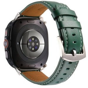 רצועת עור מדגם Genuine Leather Band מבית LaTera (צבע Green) לשעון חכם מדגם Samsung Galaxy Watch Ultra / Watch Ultra 2025 רצועת עור מדגם Genuine Leather Band מבית LaTera (צבע Green) לשעון חכם מדגם Samsung Galaxy Watch Ultra / Watch Ultra 2025