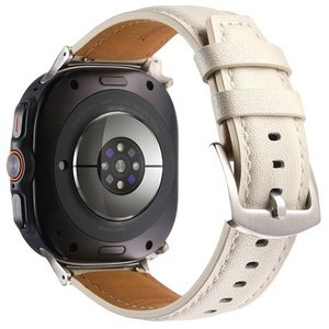 רצועת עור מדגם Genuine Leather Band מבית LaTera (צבע White) לשעון חכם מדגם Samsung Galaxy Watch Ultra / Watch Ultra 2025 רצועת עור מדגם Genuine Leather Band מבית LaTera (צבע White) לשעון חכם מדגם Samsung Galaxy Watch Ultra / Watch Ultra 2025