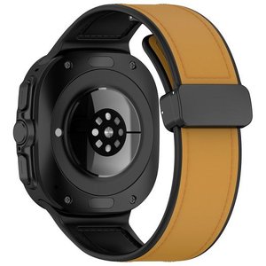 רצועת עור מדגם Magnetic Folding Buckle Leather Band מבית LaTera (צבע Brown) לשעון חכם מדגם Samsung Galaxy Watch Ultra / Watch Ultra 2025 רצועת עור מדגם Magnetic Folding Buckle Leather Band מבית LaTera (צבע Brown) לשעון חכם מדגם Samsung Galaxy Watch Ultra / Watch Ultra 2025