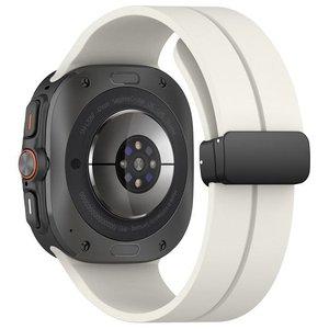 רצועת סיליקון מדגם Magnetic Folding Buckle Silicone Band מבית LaTera (צבע White) לשעון חכם מדגם Samsung Galaxy Watch Ultra / Watch Ultra 2025 רצועת סיליקון מדגם Magnetic Folding Buckle Silicone Band מבית LaTera (צבע White) לשעון חכם מדגם Samsung Galaxy Watch Ultra / Watch Ultra 2025