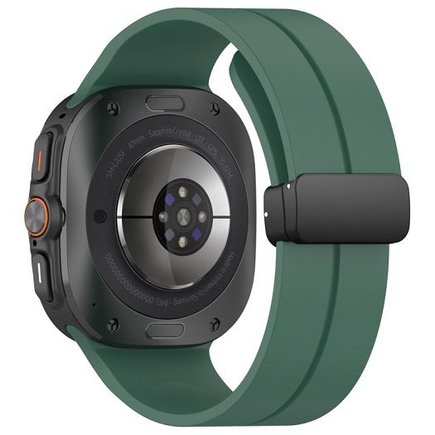 ����� ������� ���� Magnetic Folding Buckle Silicone Band ���� LaTera (��� Green)  ����� ��� ����  Samsung Galaxy Watch Ultra / Watch Ultra 2025