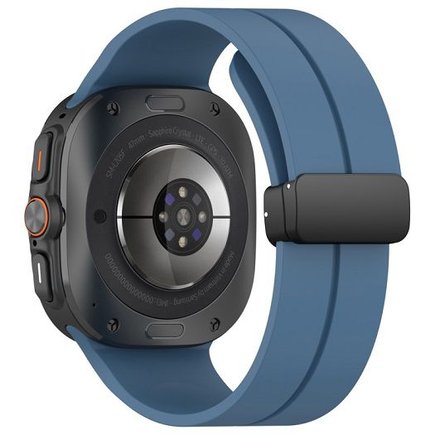 ����� ������� ���� Magnetic Folding Buckle Silicone Band ���� LaTera (��� Blue)  ����� ��� ����  Samsung Galaxy Watch Ultra / Watch Ultra 2025