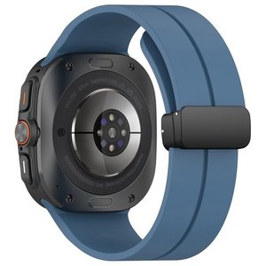 רצועת סיליקון מדגם Magnetic Folding Buckle Silicone Band מבית LaTera (צבע Blue) לשעון חכם מדגם Samsung Galaxy Watch Ultra / Watch Ultra 2025 רצועת סיליקון מדגם Magnetic Folding Buckle Silicone Band מבית LaTera (צבע Blue) לשעון חכם מדגם Samsung Galaxy Watch Ultra / Watch Ultra 2025