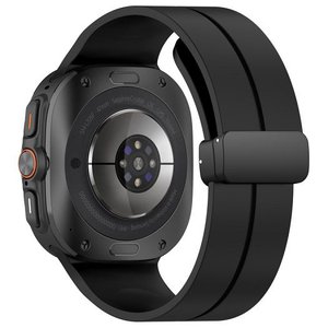 רצועת סיליקון מדגם Magnetic Folding Buckle Silicone Band מבית LaTera (צבע Black) לשעון חכם מדגם Samsung Galaxy Watch Ultra / Watch Ultra 2025 רצועת סיליקון מדגם Magnetic Folding Buckle Silicone Band מבית LaTera (צבע Black) לשעון חכם מדגם Samsung Galaxy Watch Ultra / Watch Ultra 2025