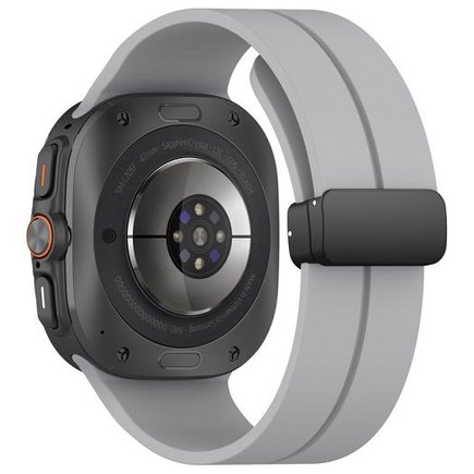 ����� ������� ���� Magnetic Folding Buckle Silicone Band ���� LaTera (��� Grey)  ����� ��� ����  Samsung Galaxy Watch Ultra / Watch Ultra 2025