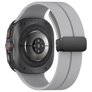 רצועת סיליקון מדגם Magnetic Folding Buckle Silicone Band מבית LaTera (צבע Grey) לשעון חכם מדגם Samsung Galaxy Watch Ultra / Watch Ultra 2025 רצועת סיליקון מדגם Magnetic Folding Buckle Silicone Band מבית LaTera (צבע Grey) לשעון חכם מדגם Samsung Galaxy Watch Ultra / Watch Ultra 2025