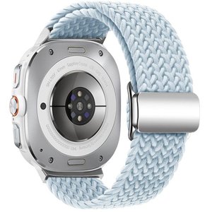 רצועת בד / ניילון מדגם Loop Magnetic Buckle Nylon Band מבית LaTera (צבע Fog Blue) לשעון חכם מדגם Samsung Galaxy Watch Ultra / Watch Ultra 2025 רצועת בד / ניילון מדגם Loop Magnetic Buckle Nylon Band מבית LaTera (צבע Fog Blue) לשעון חכם מדגם Samsung Galaxy Watch Ultra / Watch Ultra 2025