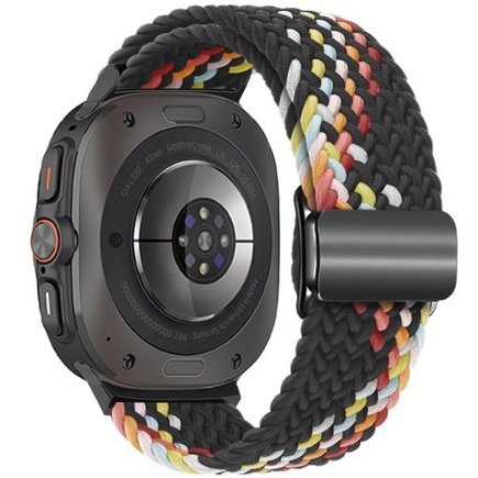 ����� �� / ������ ���� Loop Magnetic Buckle Nylon Band ���� LaTera (��� Black Rainbow)  ����� ��� ����  Samsung Galaxy Watch Ultra / Watch Ultra 2025