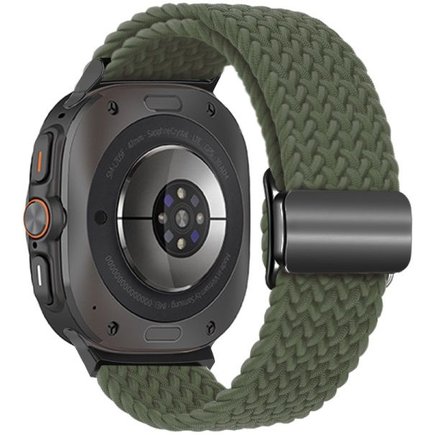 ����� �� / ������ ���� Loop Magnetic Buckle Nylon Band ���� LaTera (��� Dark Olive)  ����� ��� ����  Samsung Galaxy Watch Ultra / Watch Ultra 2025