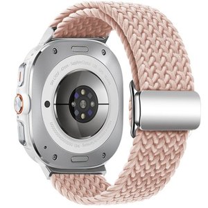 רצועת בד / ניילון מדגם Loop Magnetic Buckle Nylon Band מבית LaTera (צבע Pink Sand) לשעון חכם מדגם Samsung Galaxy Watch Ultra / Watch Ultra 2025 רצועת בד / ניילון מדגם Loop Magnetic Buckle Nylon Band מבית LaTera (צבע Pink Sand) לשעון חכם מדגם Samsung Galaxy Watch Ultra / Watch Ultra 2025
