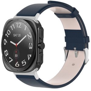 רצועת עור מדגם Stainless Leather Band מבית LaTera (צבע Blue) לשעון חכם מדגם Samsung Galaxy Watch Ultra / Watch Ultra 2025 רצועת עור מדגם Stainless Leather Band מבית LaTera (צבע Blue) לשעון חכם מדגם Samsung Galaxy Watch Ultra / Watch Ultra 2025