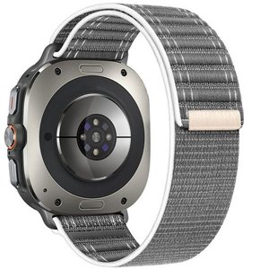 רצועת בד / ניילון מדגם Texture Nylon Band מבית LaTera (צבע Gray) לשעון חכם מדגם Samsung Galaxy Watch Ultra / Watch Ultra 2025 רצועת בד / ניילון מדגם Texture Nylon Band מבית LaTera (צבע Gray) לשעון חכם מדגם Samsung Galaxy Watch Ultra / Watch Ultra 2025