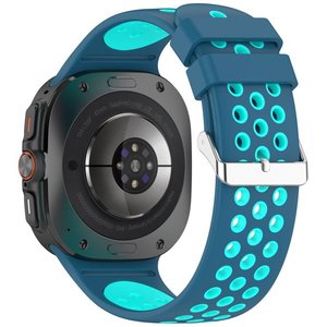 ����� ������� ����  Holes Silicone Band ���� LaTera (��� Blue/Teal Green)  ����� ��� ����  Samsung Galaxy Watch Ultra / Watch Ultra 2025