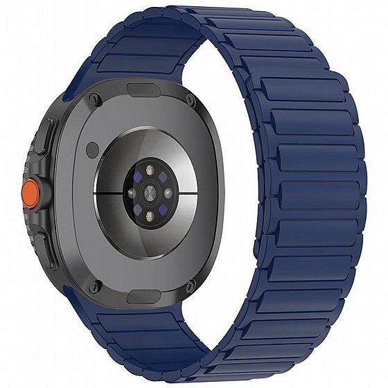 ����� ������� ����  Tri-beads Magnetic Silicone Band ���� LaTera (��� Blue) ����� ��� ����  Samsung Galaxy Watch 8  / Samsung Galaxy Watch 8 Classic