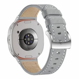 ����� ��� ���� Classic Round Leather Band ���� LaTera (��� Gray) ����� ��� ����  Samsung Galaxy Watch 8 / Samsung Galaxy Watch 8 Classic