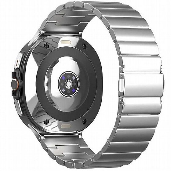 ����� ���� ���� Magnetic Steel Band ���� LaTera (��� Silver) ����� ��� ���� Samsung Galaxy Watch 8 / Samsung Galaxy Watch 8 Classic