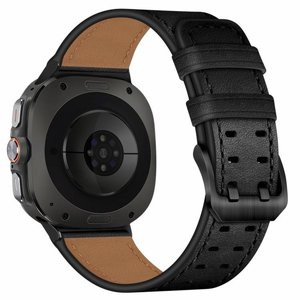 רצועת עור מדגם Double Buckle Leather Band מבית LaTera (צבע Black) לשעון חכם מדגם Samsung Galaxy Watch 8 / Samsung Galaxy Watch 8 Classic רצועת עור מדגם Double Buckle Leather Band מבית LaTera (צבע Black) לשעון חכם מדגם Samsung Galaxy Watch 8 / Samsung Galaxy Watch 8 Classic