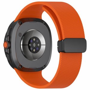 רצועת סיליקון מדגם Classic Texture Magnetic Silicone Band מבית LaTera (צבע Orange) לשעון חכם מדגם Samsung Galaxy Watch 8 / Samsung Galaxy Watch 8 Classic רצועת סיליקון מדגם Classic Texture Magnetic Silicone Band מבית LaTera (צבע Orange) לשעון חכם מדגם Samsung Galaxy Watch 8 / Samsung Galaxy Watch 8 Classic
